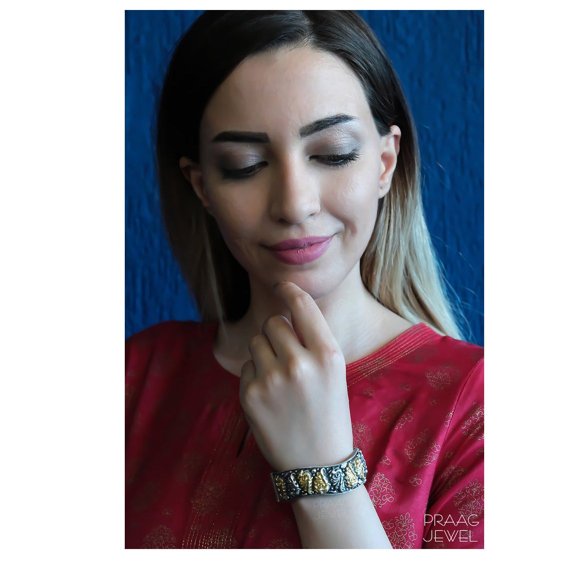 OXIDIZED SILVER DESIGNER DUAL TONE KADA SUPPLIER
