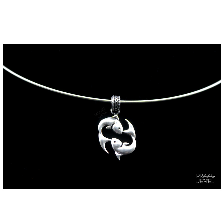 MATSYA SILVER PENDANT NECKLACE WITH OXIDIZED POLISH SUPPLIER