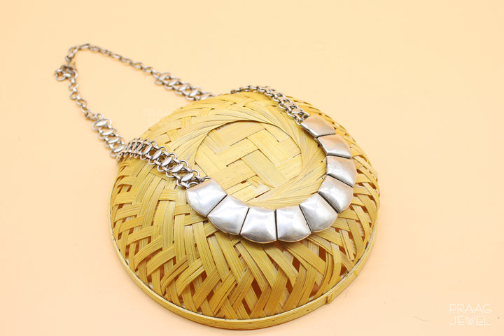 OXIDIZED SILVER DESIGNER NECKLACE EXPORTER