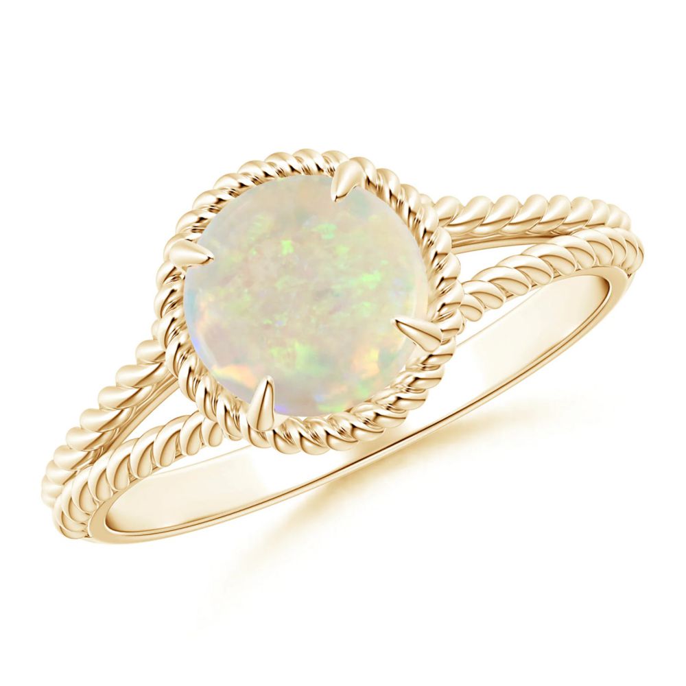 Ethiopian opal classic solitaire ring in 925 sterling silver rose Manufacturer