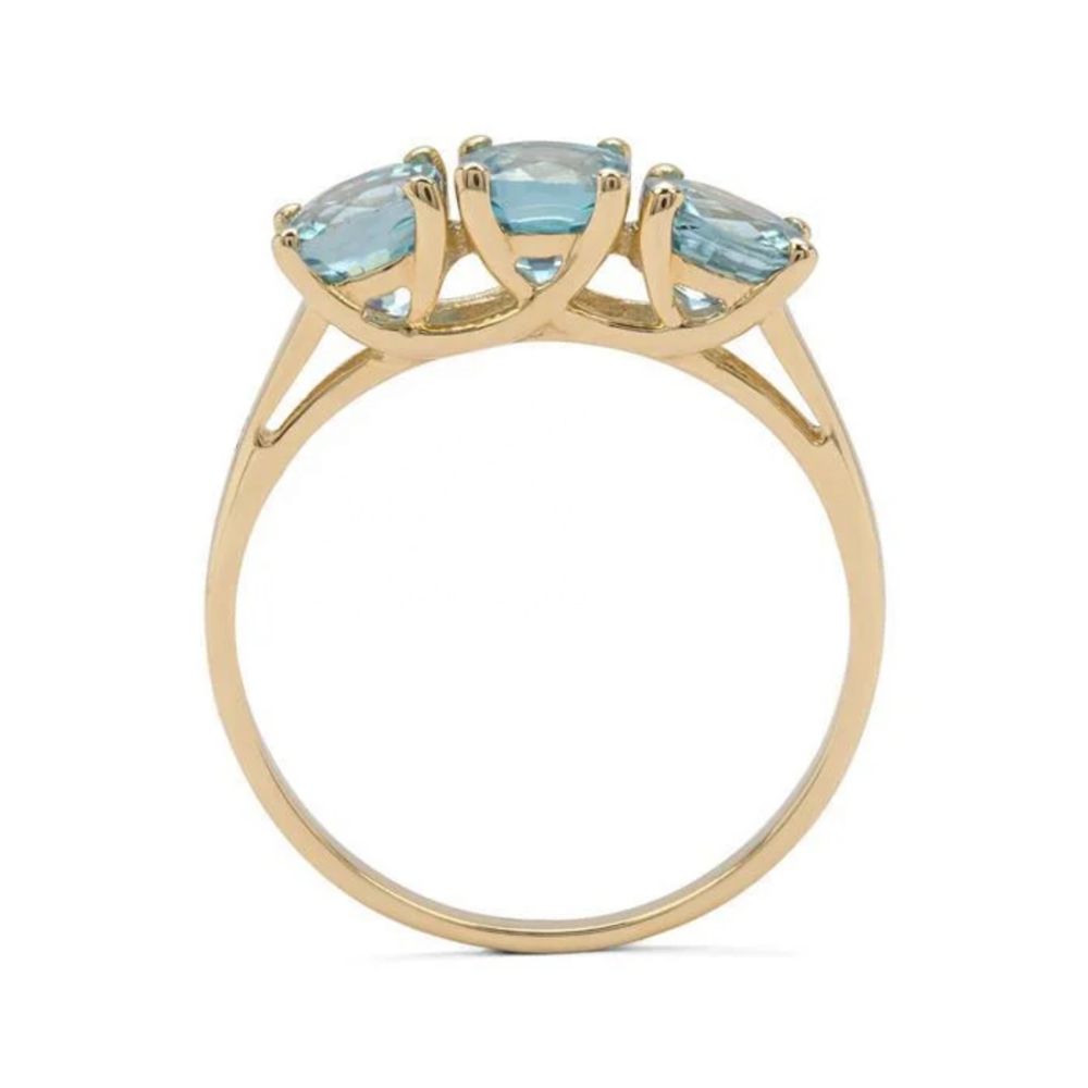 Wholesale Ratanakari natural blue zircon with Natural white zircons trilogy