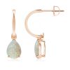 Wholesale Ethiopian opal classic solitaire Drop earrings in 925 sterling silver