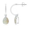 Wholesale Ethiopian opal classic solitaire Drop earrings in 925 sterling silver