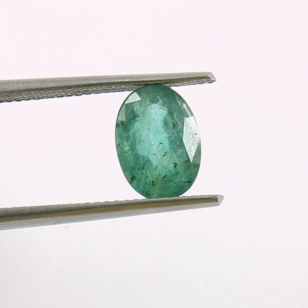 Natural sea green zambian emerald oval shape 2 cts from zambia loose  Supplier
