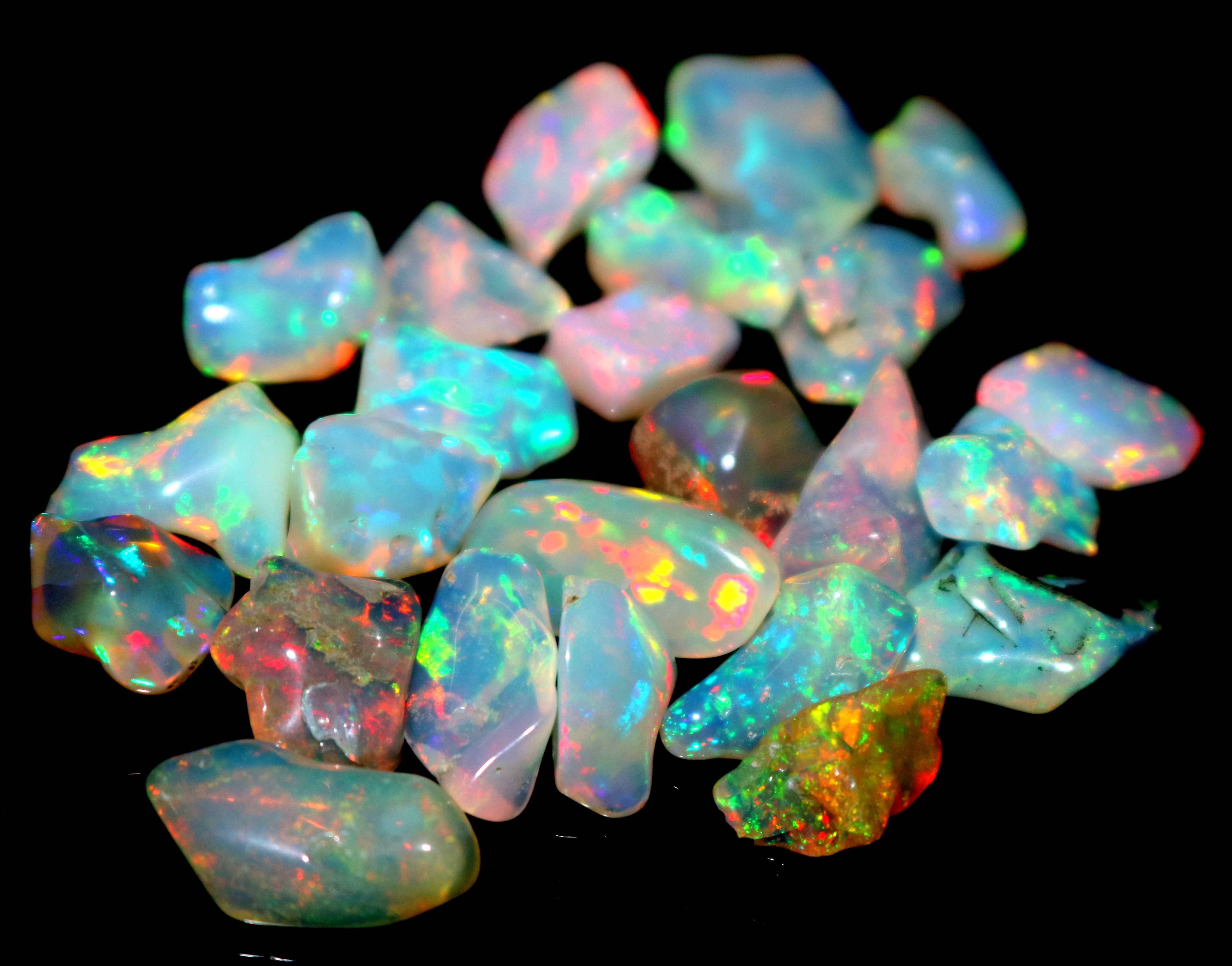 Natural Ethiopian Opal Polish Rough  4X12 MM Fine Quality Loose Exporter