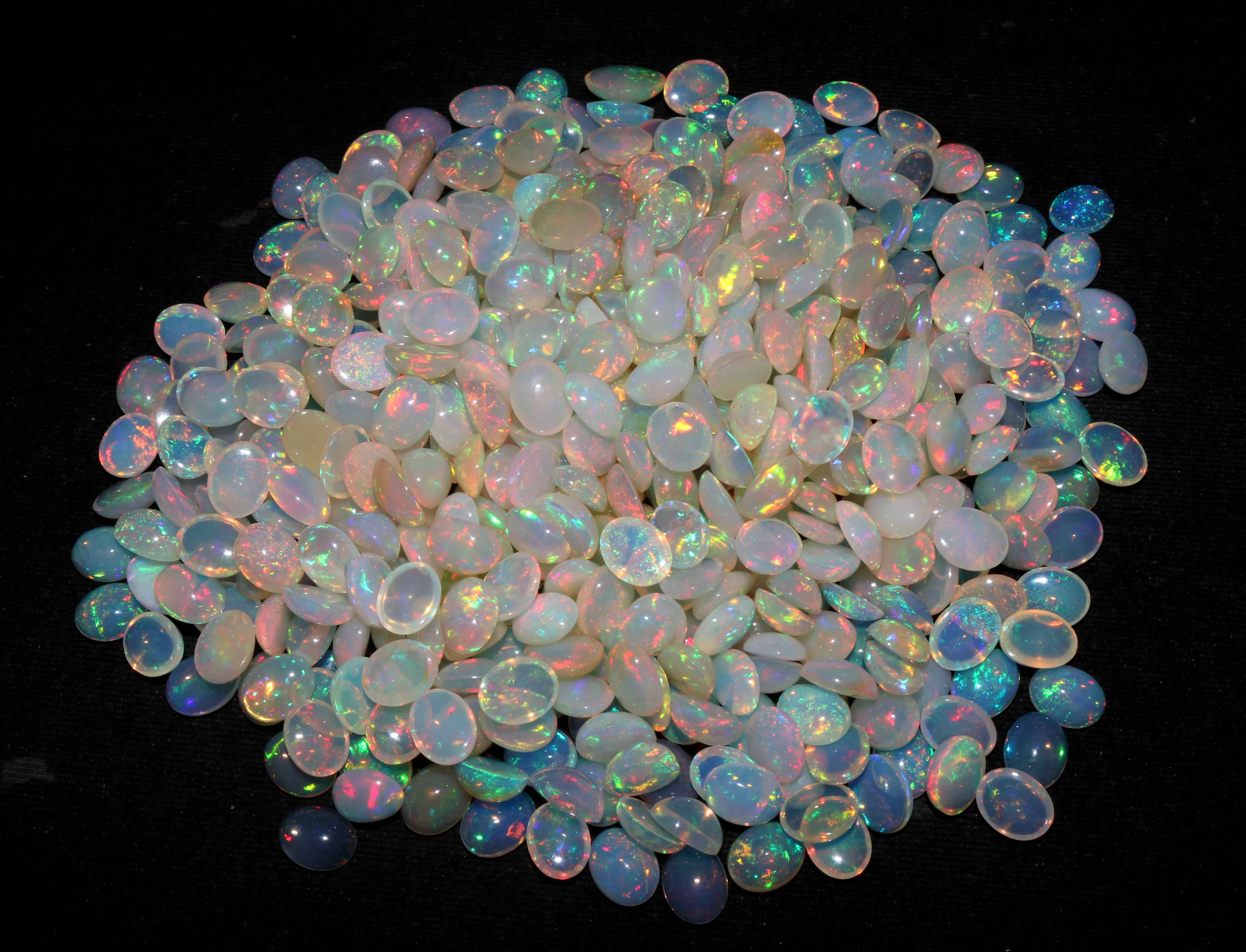 Top Quality Natural Ethiopian Opal Oval Shape 8x6 MM  Loose Gemstone Exporter