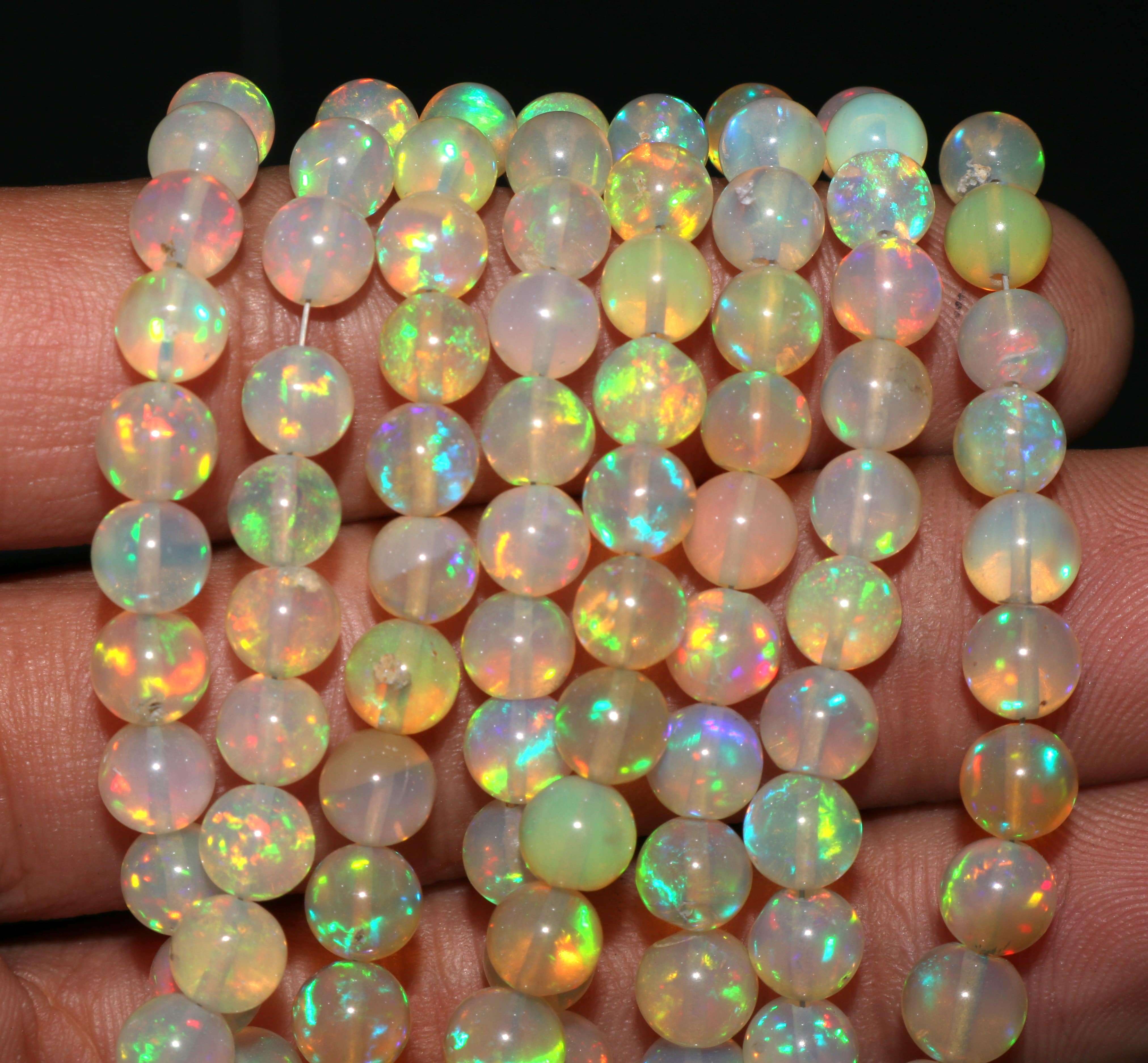Natural Welo Fire Ethiopian Opal Beads Ethiopian Opal Beads Exporter