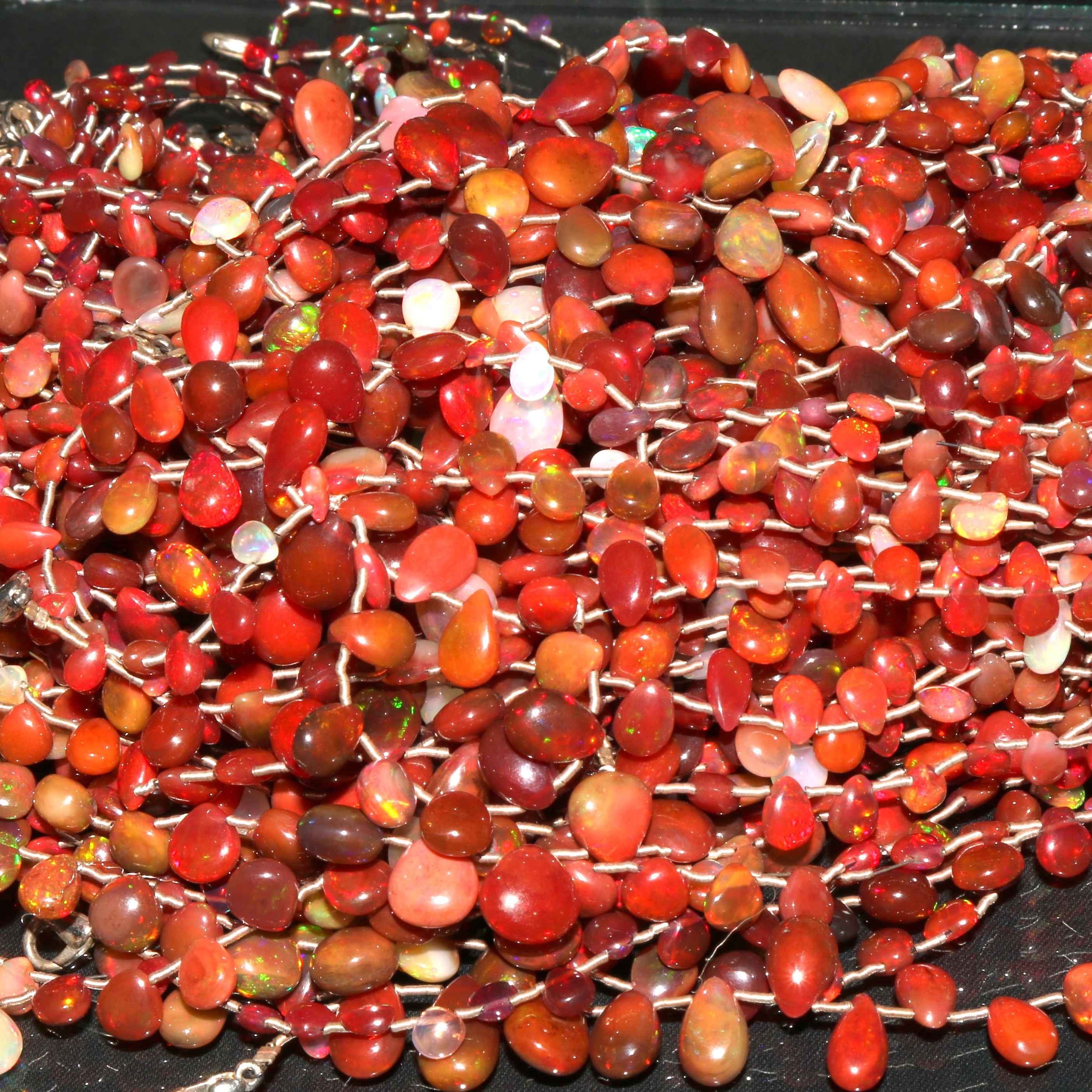 Bracelet Natural Ethiopian Opal Bracelet 4.5X12.5 MM Multi Fire Exporter