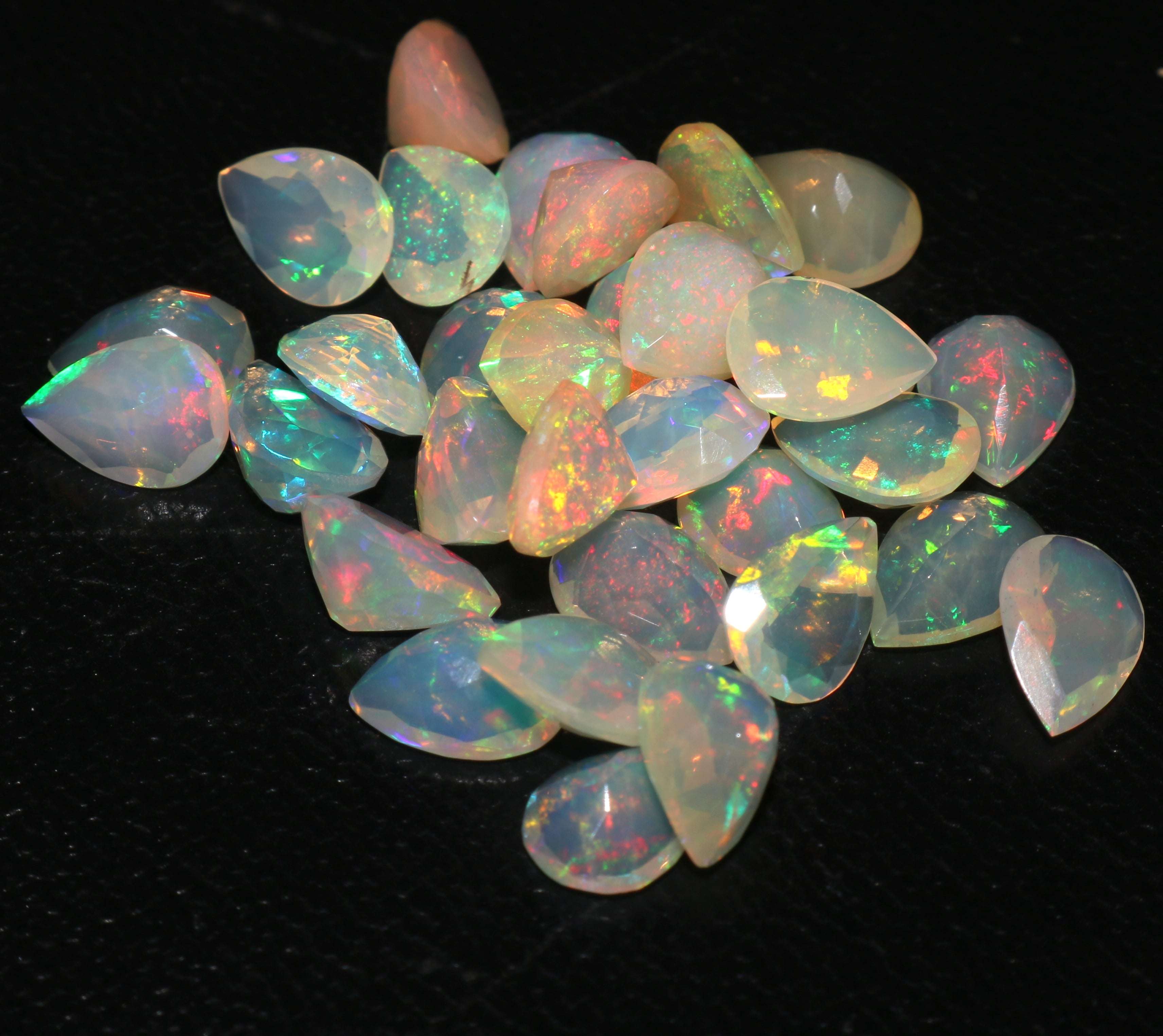 Natural Ethiopian Opal Top Quality 6X4 MM Pear Shape Faceted Exporter