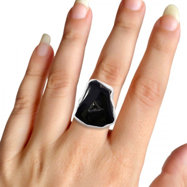 Agate Black Ring Supplier