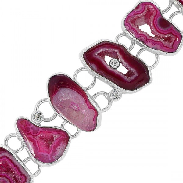 Agate Pink Bracelet Exporter