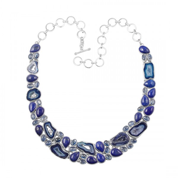 Agate Blue Necklace Supplier