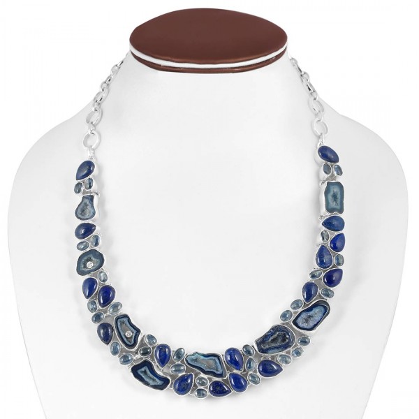 Agate Blue Necklace Supplier