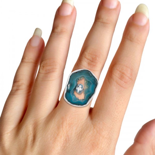 Agate Seafoam Ring Supplier