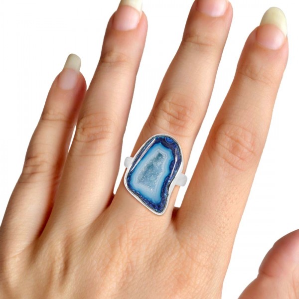 Agate Blue Ring Wholesaler