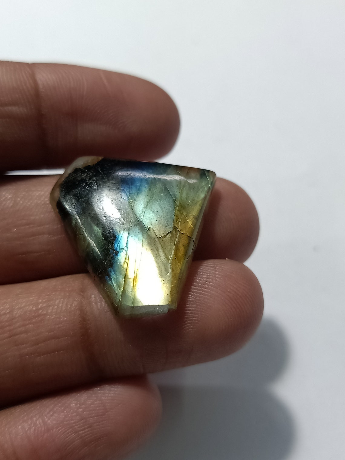 Wholesale Good Quality Labradorite Yellow Flashy Cabochon, Gemstone Jewelry