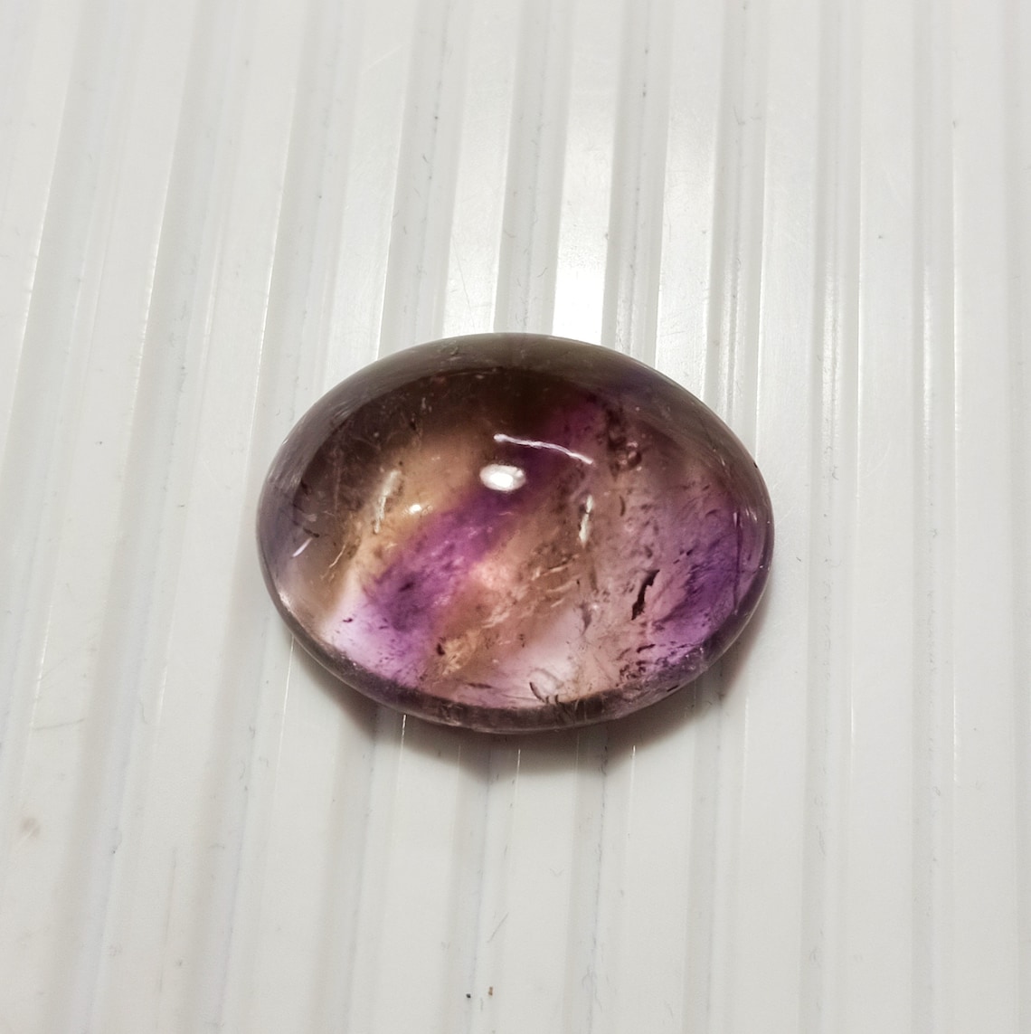 Amazing Ametrine Cabochon Oval Shape Natural Ametrine gemstone Exporter