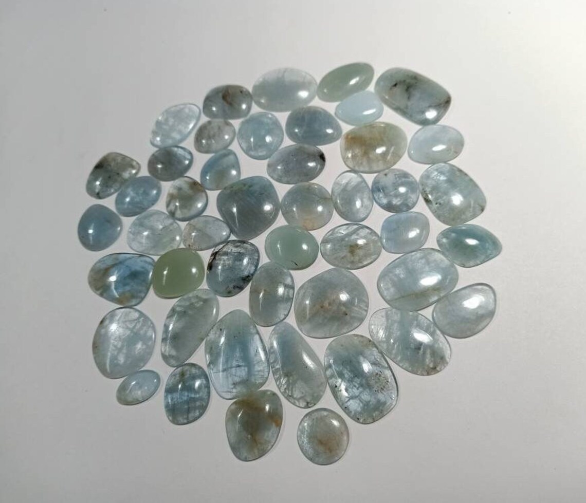 Natural Aquamarine Gemstone Aquamarine cabochon Aquamarine Jewelry Exporter