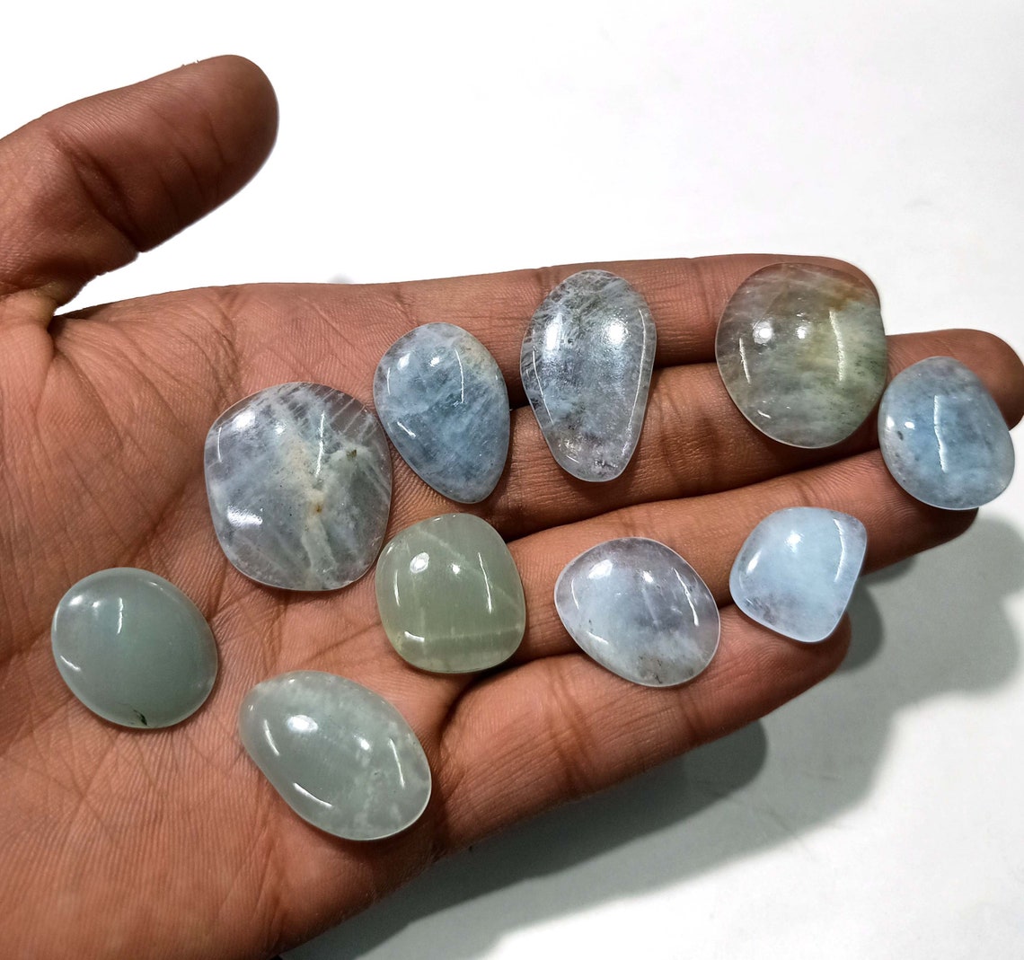 Aquamarine Gemstone rose cut slice Aquamarine Jewelry Exporter