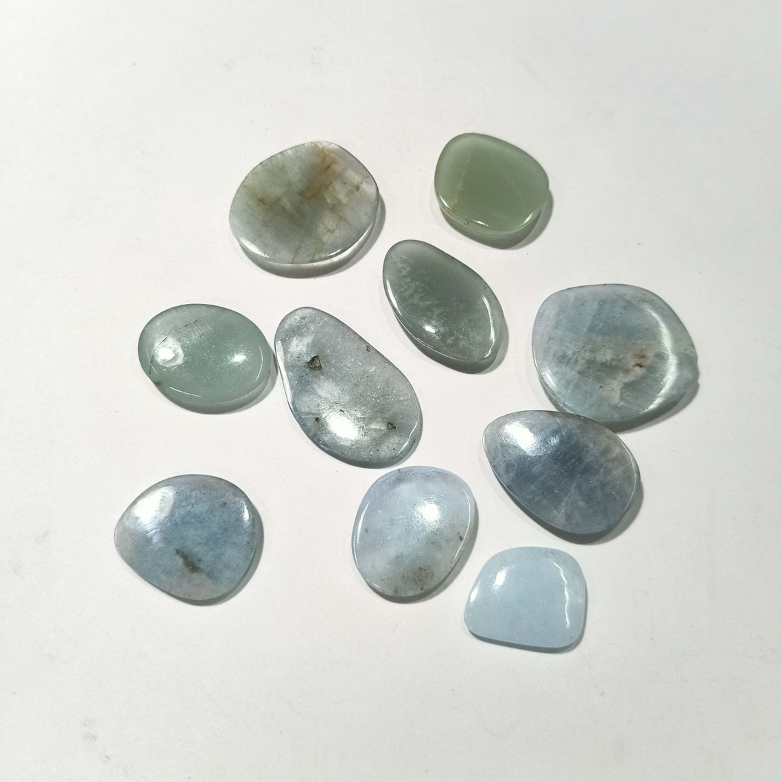 Aquamarine Gemstone rose cut slice Aquamarine Jewelry Exporter