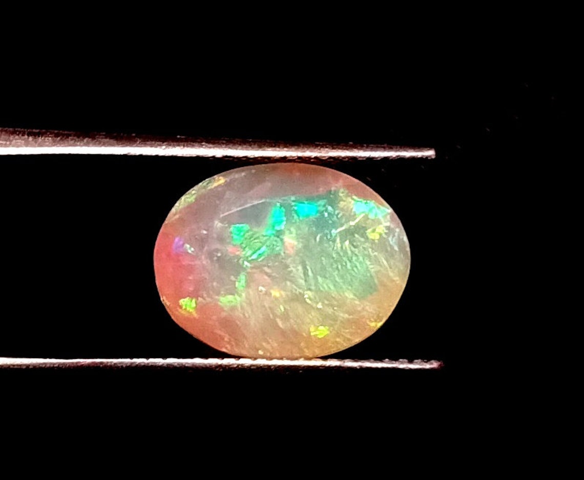 Ethiopian Welo Fire White Faceted Opal Cut Loose GEMSTONES Exporter