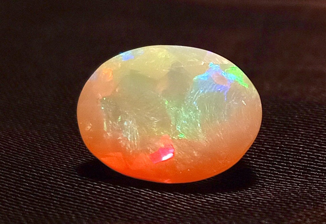 Ethiopian Welo Fire White Faceted Opal Cut Loose GEMSTONES Exporter