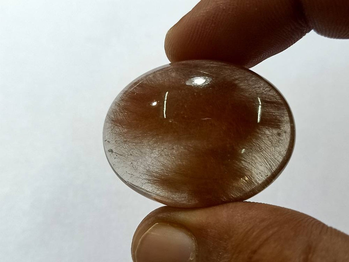 78 CT Natural Copper Rutile Smooth Cabochon Best High Quality Exporter