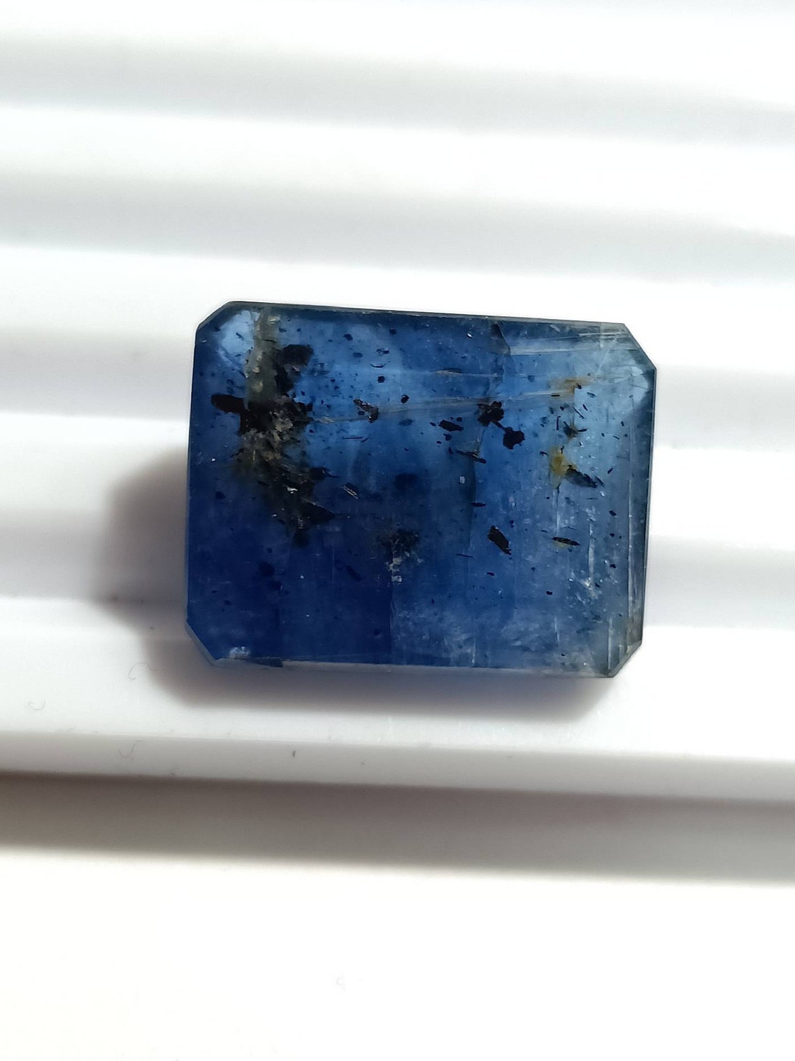 KYANITE GEMSTONE 22 CT Blue Kyanite Faceted Cut Supplier