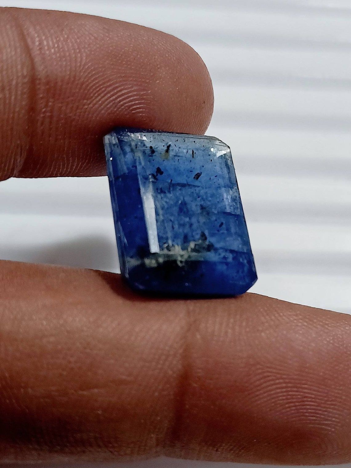 KYANITE GEMSTONE 22 CT Blue Kyanite Faceted Cut Supplier