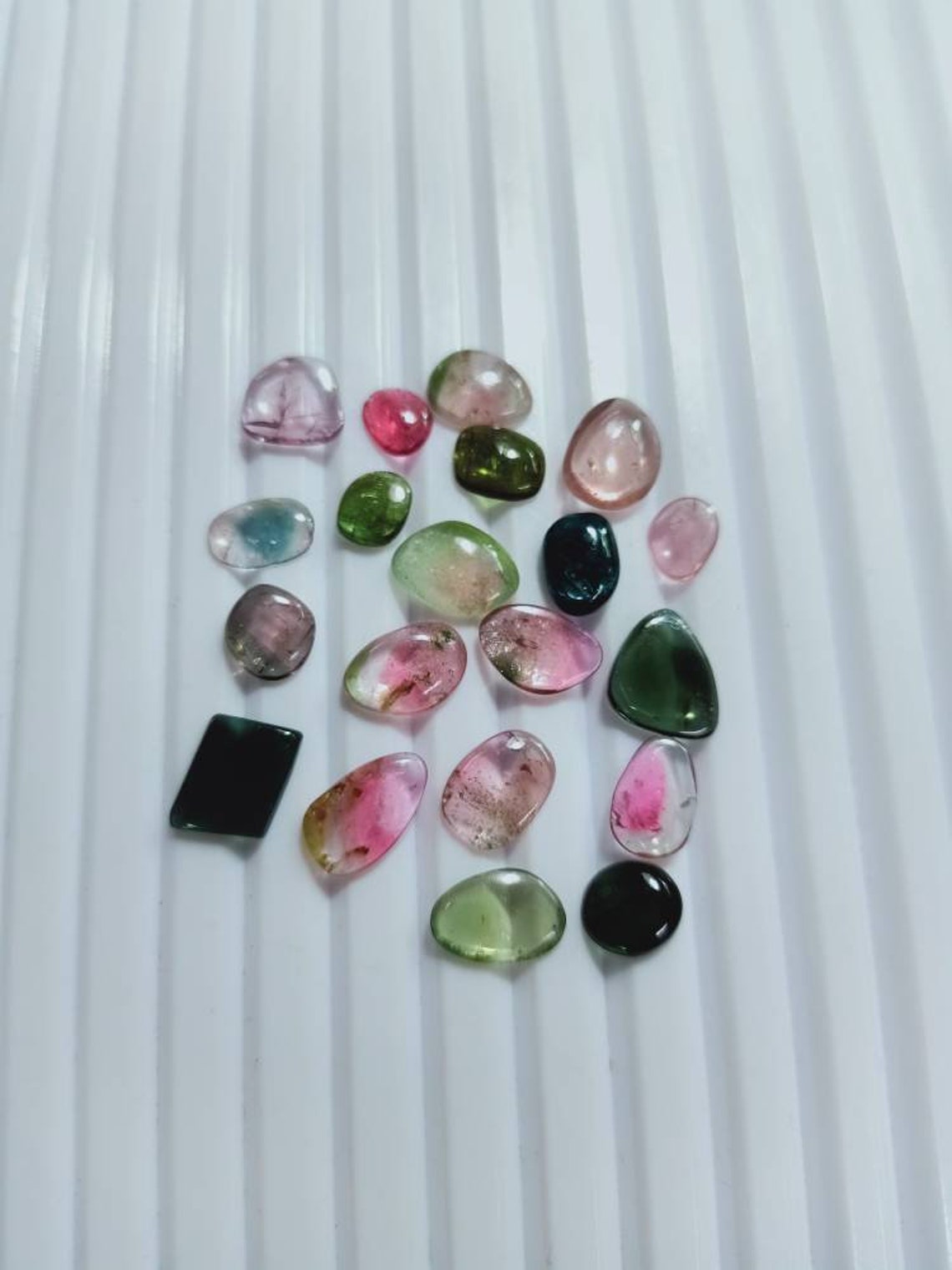 Tourmaline Gemstone CABS Tourmaline lot Cabochon Slice Lot Loose Supplier