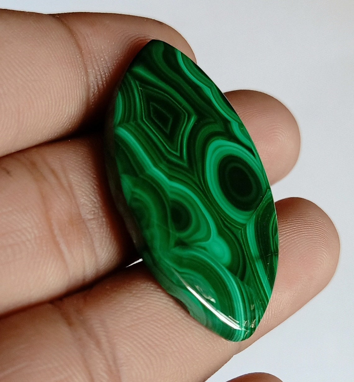 Malachite Gemstone Cabochon Flat Back Gemstone Malachite Cabochon Supplier