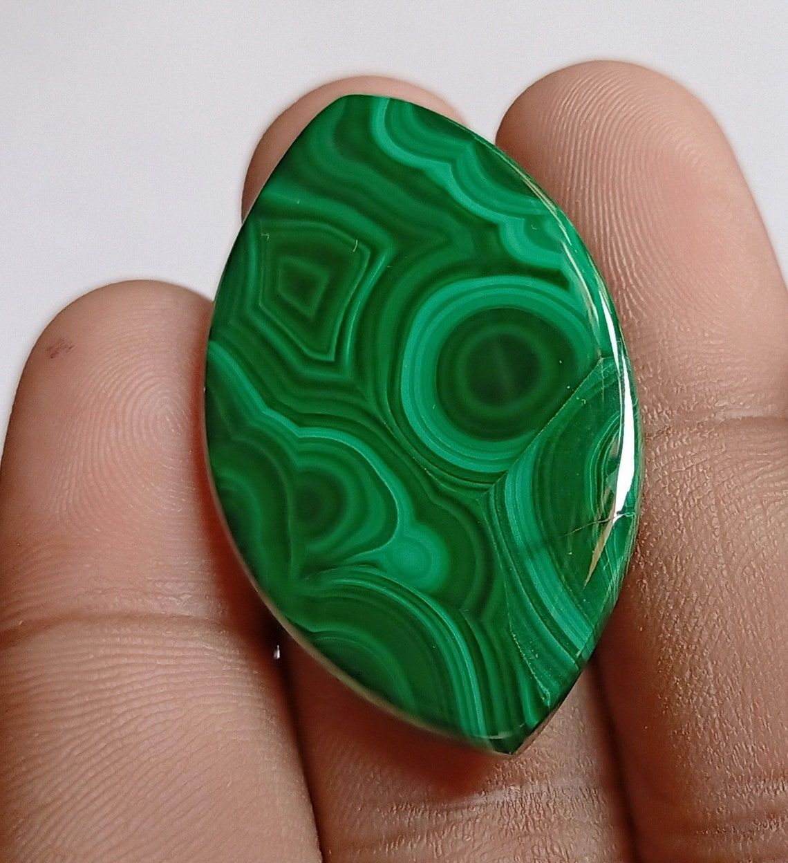 Malachite Gemstone Cabochon Flat Back Gemstone Malachite Cabochon Supplier