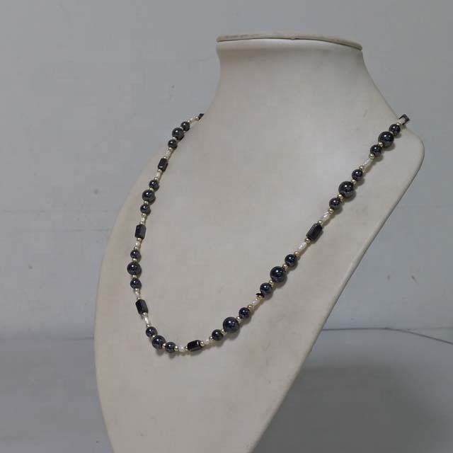 Hematite stone long necklace natural gemstone necklaces Exporter