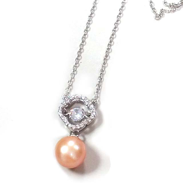 Fresh water pearl round pearl pendant necklace Exporter