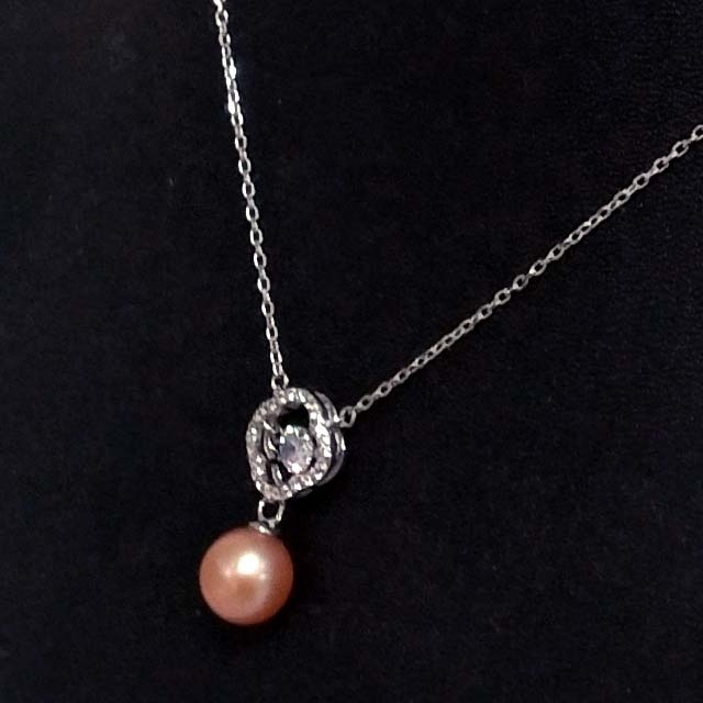 Fresh water pearl round pearl pendant necklace Exporter