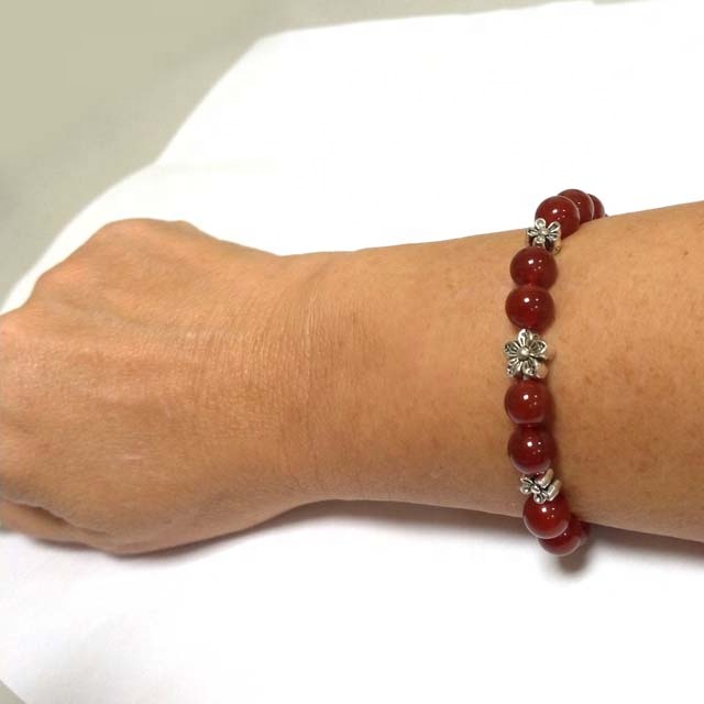 Wholesale gemstone bracelets red agate