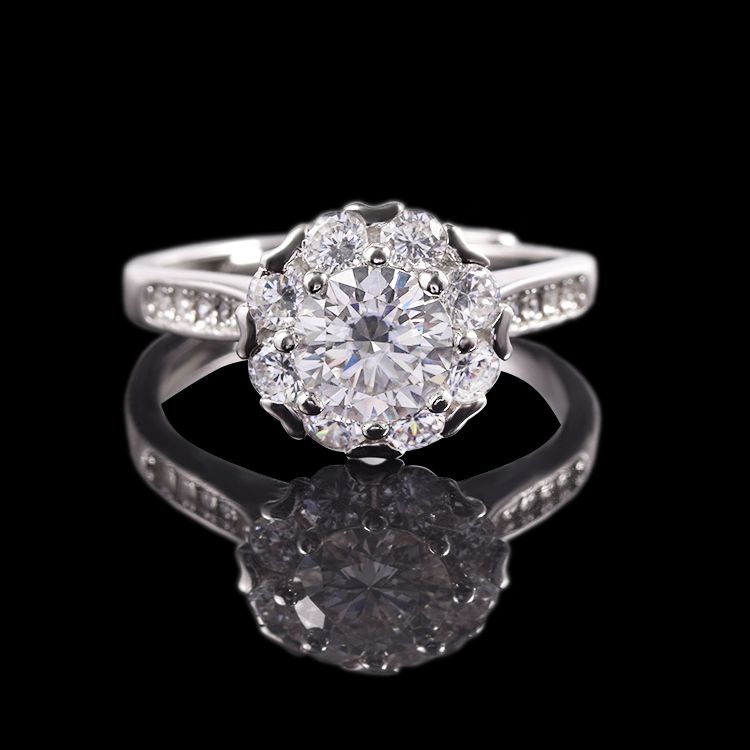 Sliver Gemstone Rings Silver 925 Wedding Ring Supplier