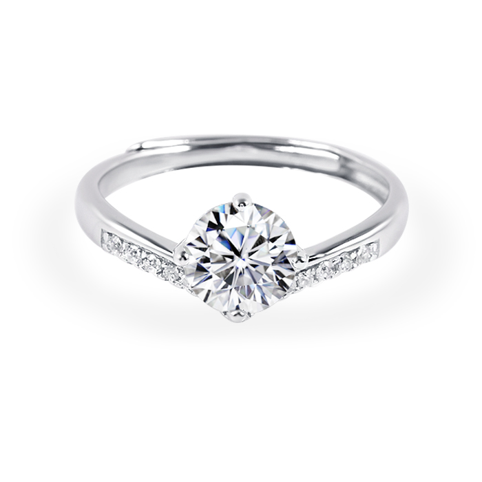 925 Gold Plated Wedding Rings Gold Couple Adjustable Rings Supplier