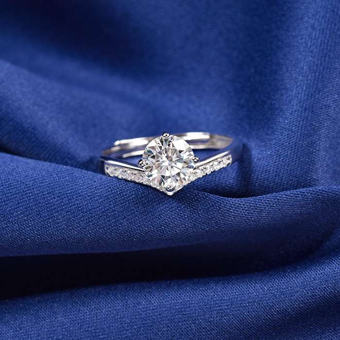 925 Gold Plated Wedding Rings Gold Couple Adjustable Rings Supplier