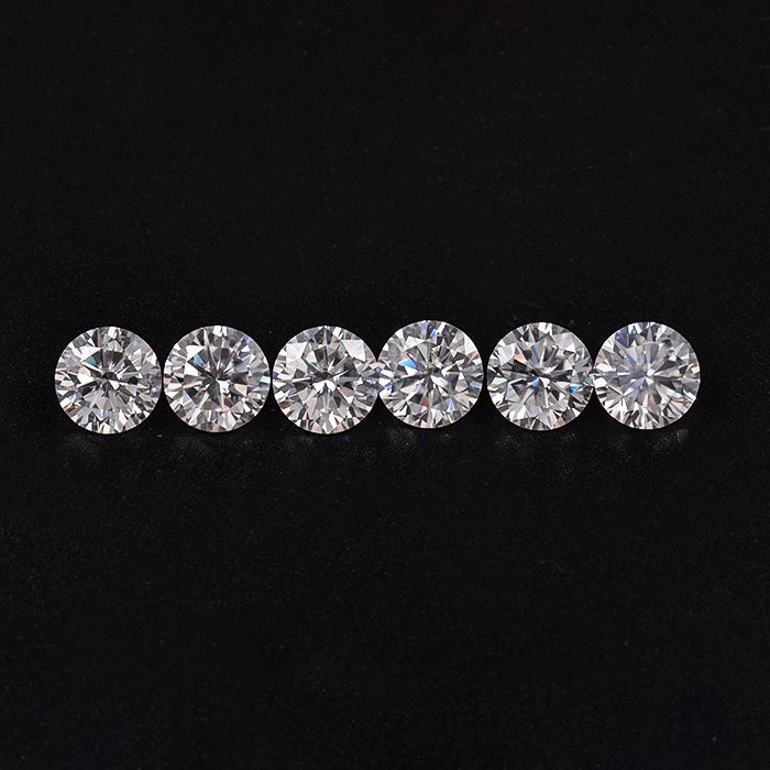 Loose stone flawless D gra certificate VVS round moissanite Supplier