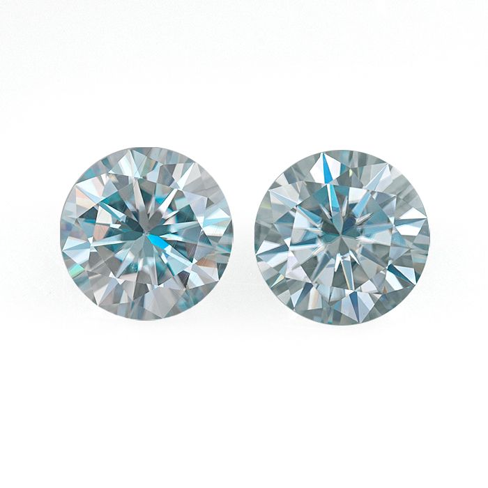 Blue Color Loose Real Colorful Moissanite Light Blue Moissanite Exporter