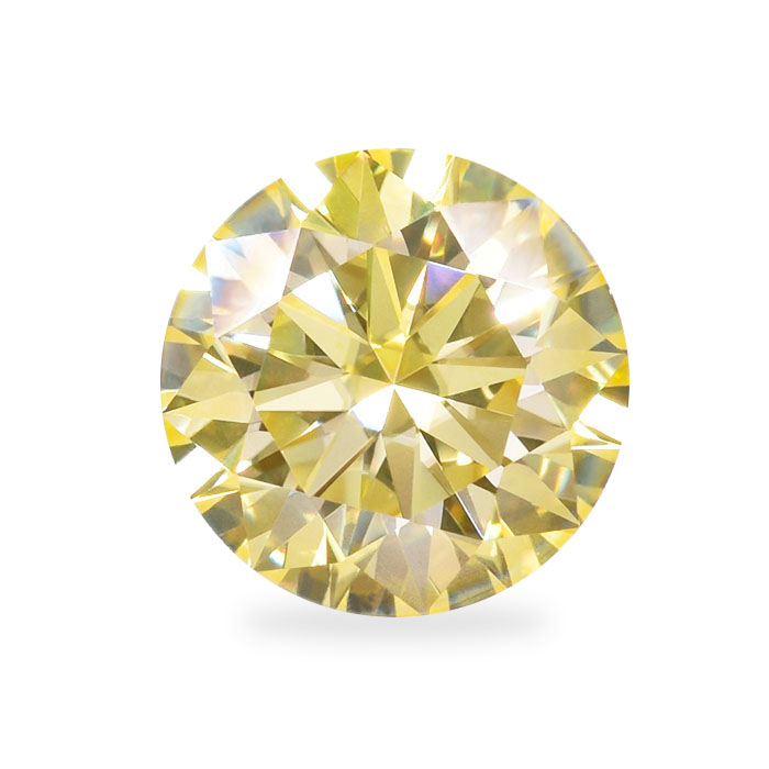 VVS1 Diamond Cut Round Loose Yellow Moissanite Exporter