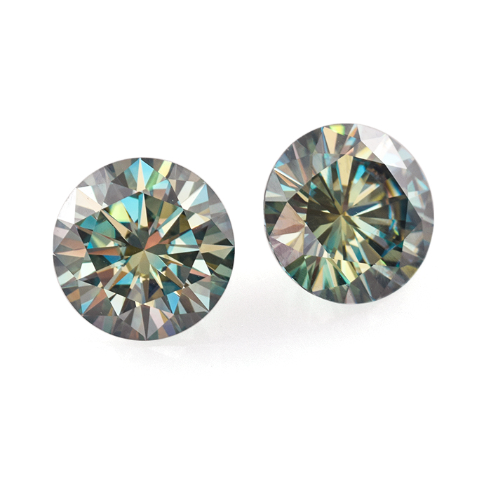 Moissanite diamond round cut round shape loose gemstone Exporter