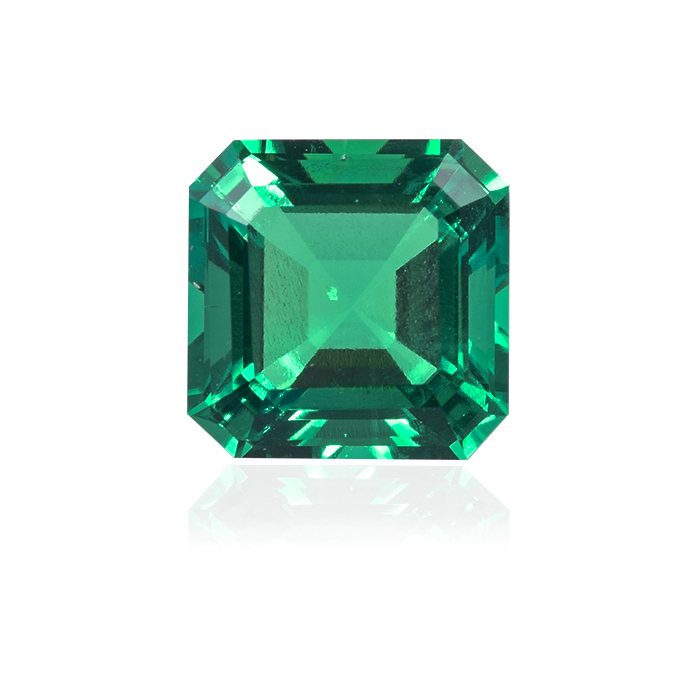 Princess Cut Natural Emerald Loose Synthetic Colombian Emerald Exporter