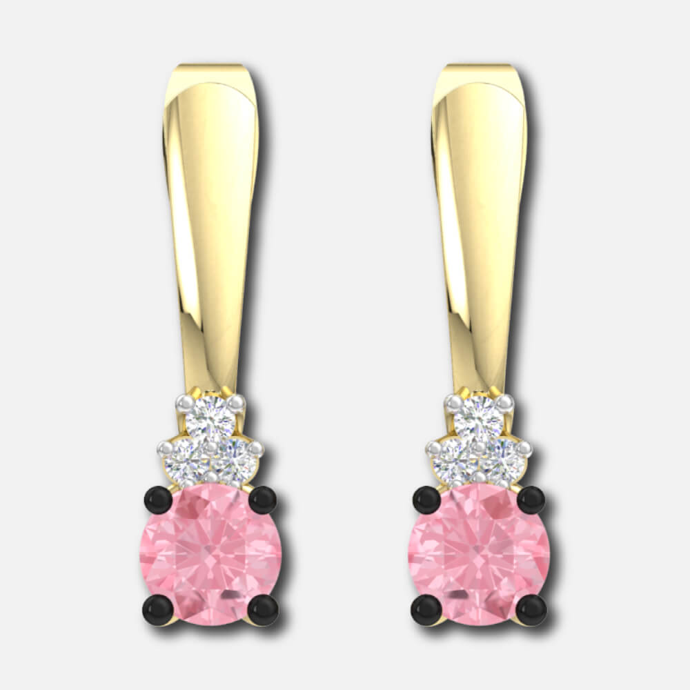 Yellow Gold Fashion Earrings Exporter