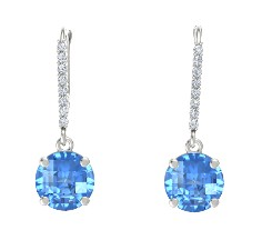 Beautiful Gemstone Earring with White Gold Exporter
