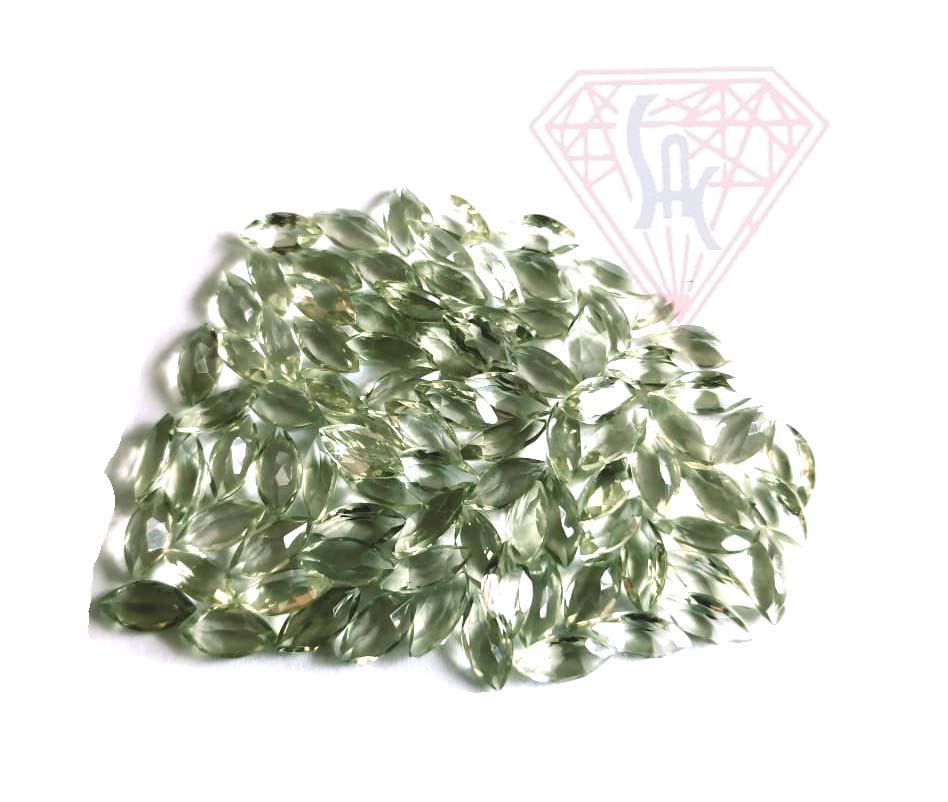 Loose Natural Green Amethyst Gemstone With Nice Finish Exporter