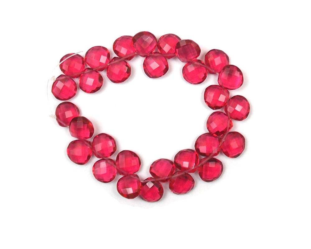 Red Garnet Beads Gemstone Heart Shape For Jewelry Making Beaded Strands Exporter