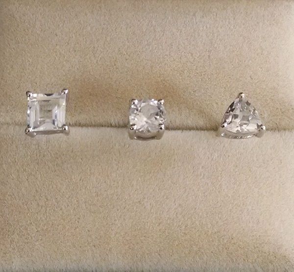 White topaz 3 Earring Set Supplier