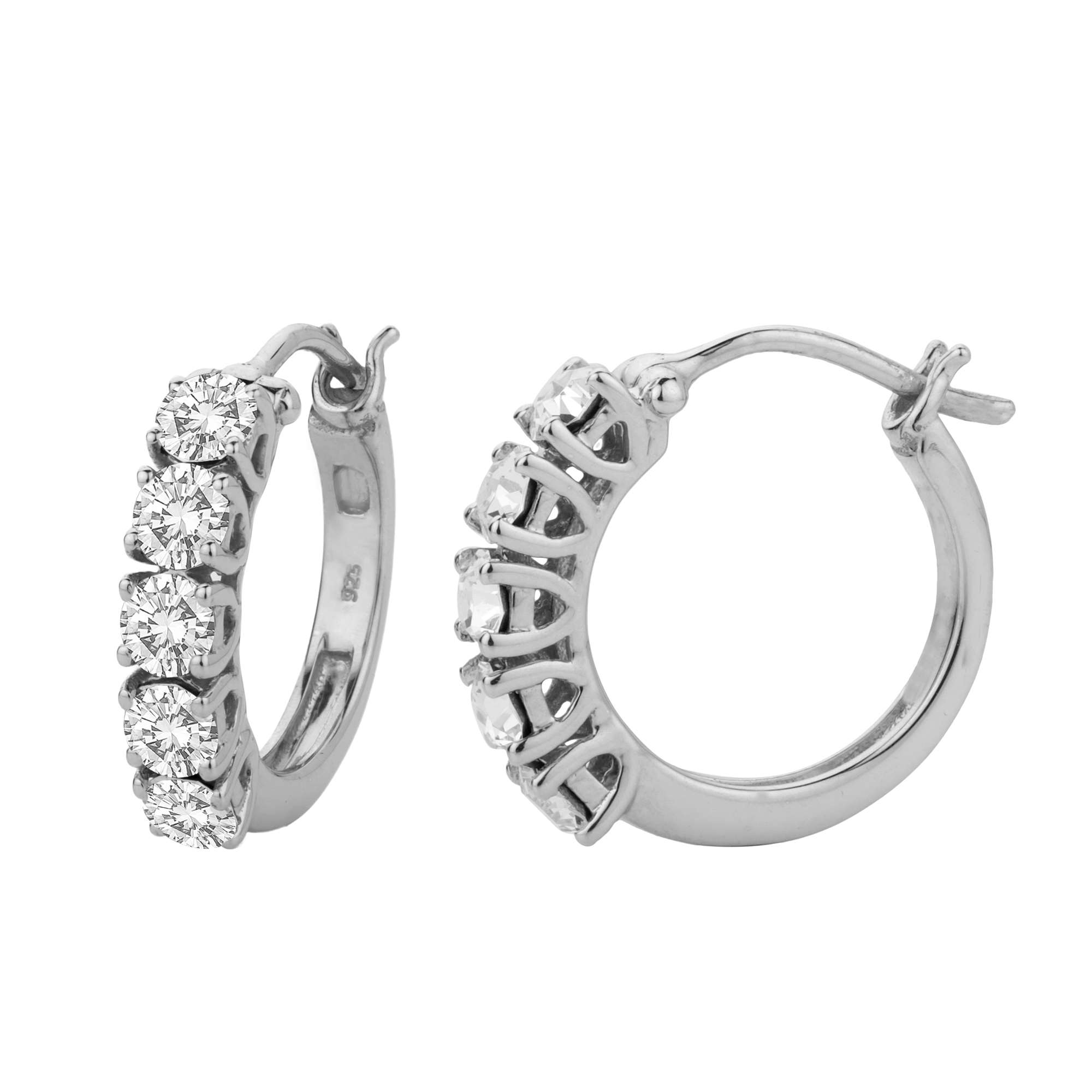 Genuine Swarovski 925 silver Women's Earrings Hoops Wholesaler